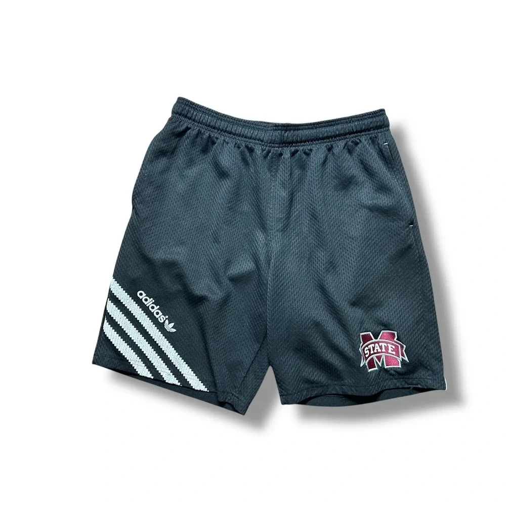 Adidas Trefoil Basketball Shorts Mississippi State Bulldogs Men's‎ Size Large